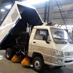 Piccolo Camion Compattato per Pulizia Stradale con Serbatoio d'Acqua ad Alta Pressione, Motore, Pompa, Cambio e Ingranaggi - Product Image 1