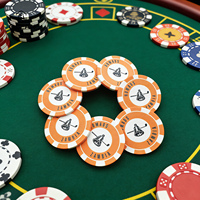 Jetons de poker haute densité 14G fabriqués en Chine, logo personnalisé, 39 mm, jetons de poker de casino de qualité supérieure