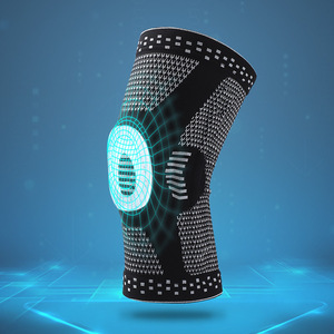 جودة عالية رياضة الجري كرة السلة حماية الساق الأكمام الربيع دعم ضغط الركبة وسادة الركبة هدفين - Product Image 5