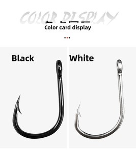 Hameçons <span class=keywords><strong>de</strong></span> pêche LOVITA 10827 pour appâts vivants, hameçons circulaires, acier inoxydable robuste, tranchants, pour la pêche en eau salée et en rivière, pour la pêche à la <span class=keywords><strong>carpe</strong></span>, taille 1/0-12/0 - Product Image 6