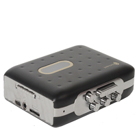 Lecteur de cassette portable personnalisé, convertisseur de cassette en MP3, radio AM FM, microphone intégré, batterie rechargeable, stéréo rétro