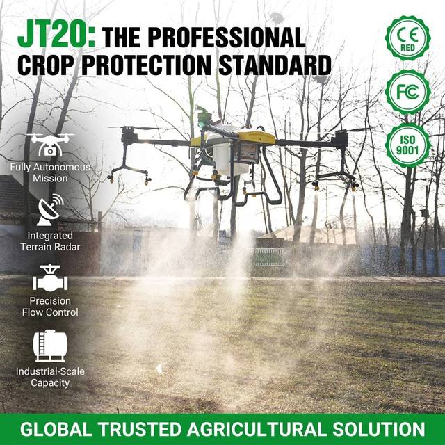 For Intelligent Agriculture Drone Autonomous GPS Sprayer UAV RTK Navigation Industrial Scale Capacity Remote Control