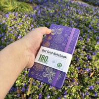 Carnet de notes personnalisé B6 format poche, ligné à pois, journal à grille de points