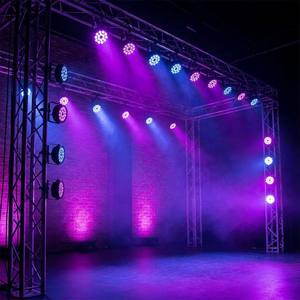 <span class=keywords><strong>Mini</strong></span> projecteur <span class=keywords><strong>LED</strong></span> plat 18x10W RGBWA UV 4-en-1 5-en-1 6-en-1 DMX512 pour éclairage de scène, mariage, événement, église - Product Image 6