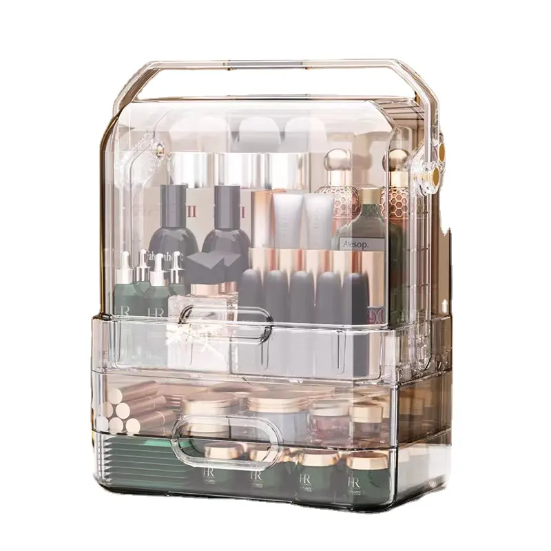 Transparent Cosmetic Storage Box Acrylic Large Size Makeup Box Storage
