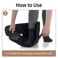 Bottes de massage des pieds sans fil portables, thérapie par pression d'air et compresse chaude pour stimuler la circulation sanguine des pieds, masseur pour pieds et chevilles