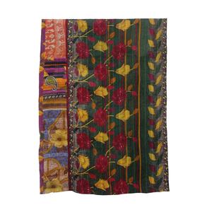Old bangali kantha quilts au japon indien réversible cousu à la main vieux sari patch de couverture travail lourd 3 à 7 couches - Product Image 1