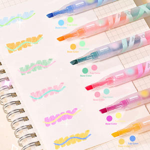 डुअल-टिप मैजिक हाइलाइटर्स सेट-12-रंग फ्लोरोसेंट रंग रंग, अध्ययन के लिए रंग बदलने वाले पेन - Product Image 1