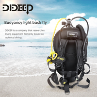 DIDEEP Dropshipping Diving Donut Wing BCD BCD-V Double+Support Single Tank Noir/Vert/Camouflage Nylon de haute qualité pour la plongée