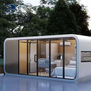 Cabaña de Lujo Tipo Apple para Oficina en Jardín Exterior, <span class=keywords><strong>Casa</strong></span> Móvil, Contenedor Blanco para Dormir, Ideal para Hoteles - Product Image 4