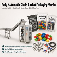 Volledig Automatische Kettingbak VFFS Verpakkingsmachine 20-40 Zakjes/Min Hardware Kleine Onderdelen Bouwstenen Speelgoedstenen Kabelklemmen CE