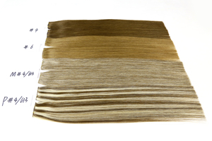 Trame de génie sans couture à double tirage Extensions de cheveux humains noués à la main Ratio de cheveux longs le plus élevé Trames de génie - Product Image 4