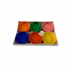 CENICERO Ashtray Set 6Pcs Colorful Plastic Bowls For Outdoor Use - Product Image 1