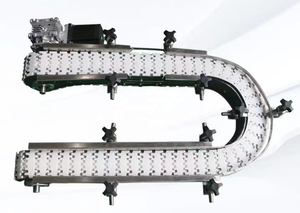 Transportador de rodillos flexible eléctrico de acero inoxidable para uso industrial Motor de rodamiento de correa de goma PU para minería de alimentos, incluida la bomba - Product Image 3