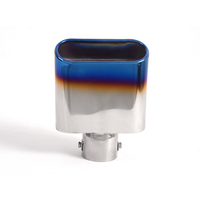 Services OEM fournis, embouts de tuyau d'échappement en acier inoxydable de 63 mm, accessoires de décoration de voiture