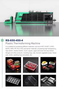 Thermoformmaschine zur Herstellung von Einweg-Kunststoff-Lebensmittelbehältern - Product Image 5