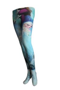 Calze Autoreggenti Giapponesi Gratuite <span class=keywords><strong>con</strong></span> Stampa <span class=keywords><strong>Tattoo</strong></span> Nere - Product Image 3