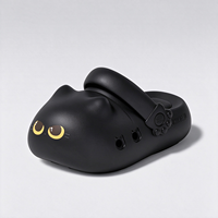 Produit Tendance Été 2026 Sabots Nuage en EVA à amorti motif chat mignon, Pantoufles décontractées moelleuses pour femme, Chaussures d'intérieur, d'extérieur et de plage