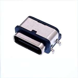 <span class=keywords><strong>Connecteur</strong></span> femelle étanche Type-C Type de carte encastrée à 6 broches Port de charge <span class=keywords><strong>USB</strong></span> Montage SMT - Product Image 4