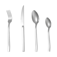 Ensemble de couverts de luxe de haute qualité en acier inoxydable 24pcs fini mat 18/10 ensembles de couverts
