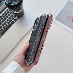 Agujero de disipación de calor TPU inyección de combustible Marco de PC transparente Fundas Para Celular Fundas de teléfono móvil para <span class=keywords><strong>iPhone</strong></span> 16 <span class=keywords><strong>Pro</strong></span> <span class=keywords><strong>Max</strong></span> <span class=keywords><strong>12</strong></span> 13 14 15 - Product Image 5