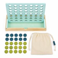 Jeu de société classique en bois Quatre à la suite 42 trous, jeu de stratégie pour enfants et familles, personnalisable OEM en gros