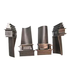 713 718 Superalloy Titanium Alloy Gas Turbine Blade Vacuum Investment Casting Spare Parts Steam Turbine Vanes