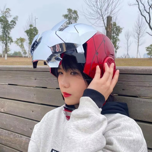 <span class=keywords><strong>Casco</strong></span> Eléctrico <span class=keywords><strong>Iron</strong></span> <span class=keywords><strong>Man</strong></span> MK 5 con Control por Voz - Máscara de Plástico con LED para Fiesta de Disfraces de Halloween - Product Image 6