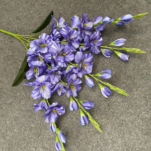 QQ314 Flor de Gladiola Artificial en Oferta, Rama Individual de Orquídea, Decoración de Bodas, Arreglo Floral, Flor Artificial - Product Image 5
