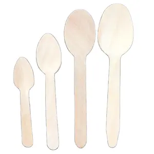 Russian 140 mm disposable wooden spoon