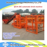 Machine automatique de fabrication de blocs creux en ciment QTJ4-26, petite machine de moulage de briques par vibration