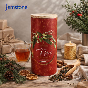 Emballage en tube de papier conçu pour les marques de thé en vrac avec une structure durable, un design protecteur et une impression de logo personnalisée - Product Image 1