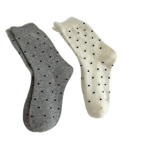 <b>Long</b> Polka Dot <b>Socks</b> For Women Spring Breathable Sweat Absorbing Outdoor Sports <b>Socks</b> Black White Gray - Product Image 4