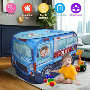 Casita <span class=keywords><strong>de</strong></span> Juegos Plegable para Niños, Carro <span class=keywords><strong>de</strong></span> Policía Gigante, Carpa <span class=keywords><strong>de</strong></span> <span class=keywords><strong>Juego</strong></span> Infantil Tipo Autobús - Product Image 2