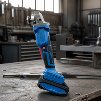 Meuleuse d'angle sans fil 21V sans balais, outil de découpe et de ponçage portatif rechargeable au lithium-ion pour le polissage des métaux