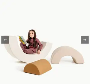 幼儿攀岩游戏套装彩虹儿童沙发儿童游戏室家具泡沫拱桥