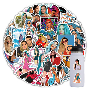 50PCS Pegatinas Populares de la Cantante Sexy Manana Sera Bonito <span class=keywords><strong>Karol</strong></span> <span class=keywords><strong>G</strong></span> - Product Image 2