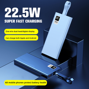 Ultra sottile 22.5W 10000mAh Power Bank ricarica rapida caricabatterie portatile con batteria esterna per telefoni cellulari Ultra sottile PowerBank - Product Image 2