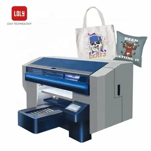 Automatische Digitale Dtg Printer Loly Dm3850 Cutting Edge Inkjet Textielprinter Voor Katoenen Stoffen