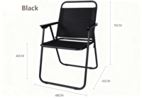 Chaise de camping pliable portable, banc de loisirs pour parc, fauteuil, excellent prix, siège de camping extérieur