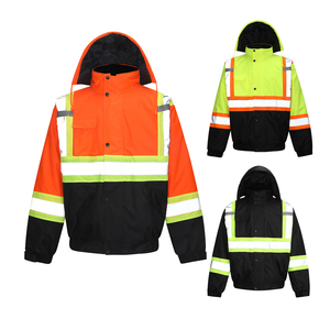Chaqueta Reflectante de Alta Visibilidad para Ciclismo, Rescate y Construcción, Impermeable, ANSI/EN 300D, Venta al Por Mayor - Product Image 1
