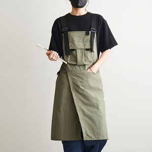 Delantal de poliéster ajustable Hothome con tirantes cruzados largos y protección antimanchas para camareros de cafeterías, estudiantes de arte y uso doméstico - Product Image 1