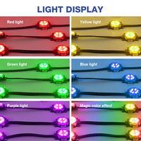 Lampe de bordure extérieure IP66 étanche DMX512 DC24V PC 1,44W RGB SMD3535 LED Source de lumière ponctuelle Blanc Vert Garantie 3 ans