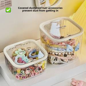 Boîte de rangement pour accessoires de cheveux pour enfants de grande capacité Boîte <span class=keywords><strong>à</strong></span> <span class=keywords><strong>bijoux</strong></span> en épingle <span class=keywords><strong>à</strong></span> cheveux <span class=keywords><strong>à</strong></span> élastique pour bandeau de petite fille - Product Image 5