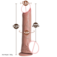 Dildo réaliste de 10,43 pouces à texture brune, épaissi et agrandi pour l'orgasme masculin et féminin, jouets anaux pour hommes, boutique pour adultes