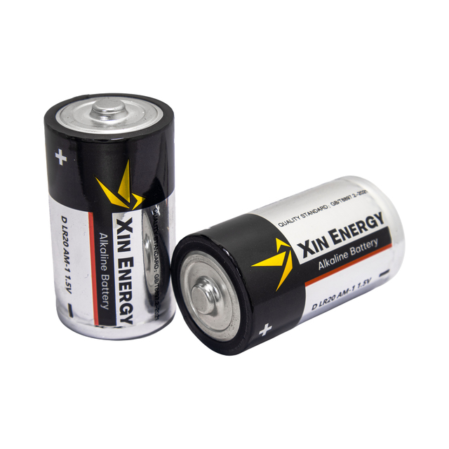 High Quality LR20 D Cell Alkaline Battery 1.5V 10000mAh 10 Years Shelf Life for Flashlight Toys