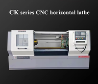 Petit tour cnc machine ptfe prototype tour d'usinage en plastique mini métal 3 axes tour cnc CK6140 * 750