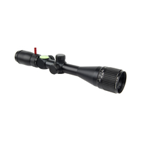 Hunt Long Range Scope 4-16x44 6x AOE Optic Telescopic Red Green Illuminated Reticle Tactical Sight Magnifier Wide Angle Aluminum