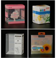Boîte en plastique transparente personnalisée en usine, boîte pliable en PVC pour animaux de compagnie, emballage en plastique transparent pour boîte cosmétique