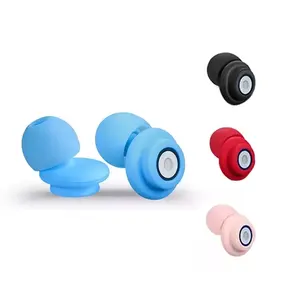 LOGOTIPO personalizado Noise Reduction Ear plugs Sleep Filters Alta Fidelidade Soundproof Natação Silicone EarPlugs